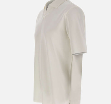 HERNO Polo con colletto aperto WHITE Uomo 