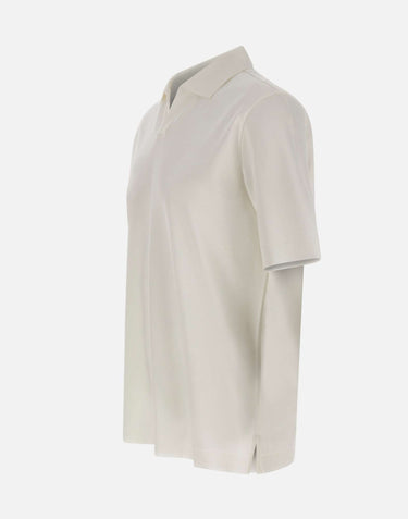 HERNO Polo con colletto aperto WHITE Uomo 