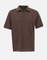 HERNO Polo con colletto aperto BROWN Uomo 