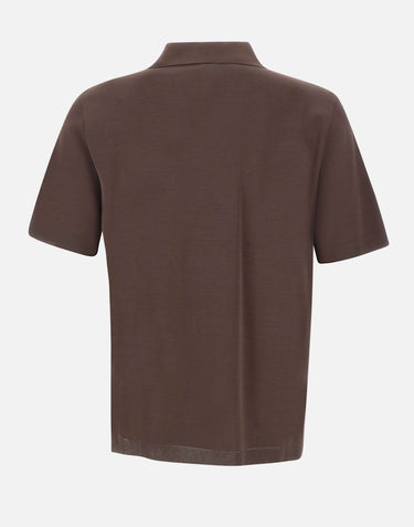HERNO Polo con colletto aperto BROWN Uomo 