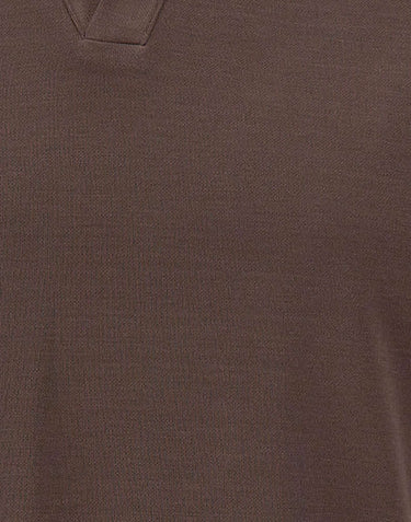 HERNO Polo con colletto aperto BROWN Uomo 