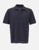 HERNO Polo con colletto aperto BLUE Uomo 