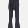 HERNO Pantaloni elasticizzati in misto lana BLACK Uomo 