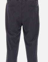 HERNO Pantaloni elasticizzati in misto lana BLACK Uomo 