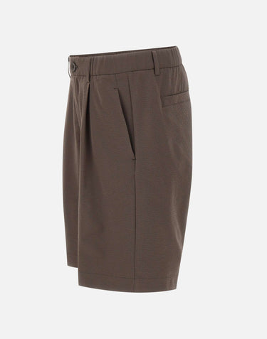 HERNO Shorts in seer-crease BROWN Uomo 