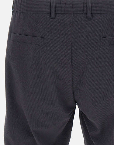 HERNO Shorts in seersucker BLUE Uomo 