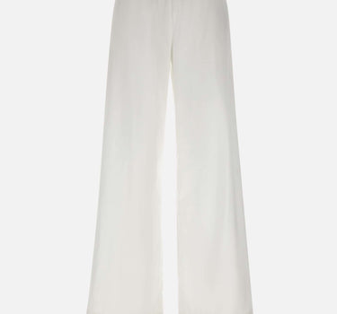 HERNO Pantaloni ampi in misto cotone WHITE Donna 