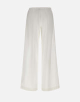 HERNO Pantaloni ampi in misto cotone WHITE Donna 
