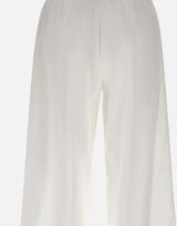 HERNO Pantaloni ampi in misto cotone WHITE Donna 