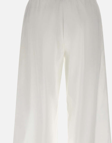 HERNO Pantaloni ampi in misto cotone WHITE Donna 