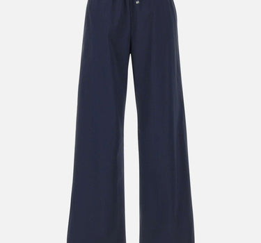 HERNO Pantaloni ampi in misto cotone BLUE Donna 
