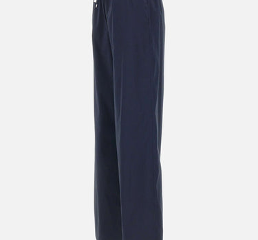 HERNO Pantaloni ampi in misto cotone BLUE Donna 