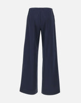 HERNO Pantaloni ampi in misto cotone BLUE Donna 