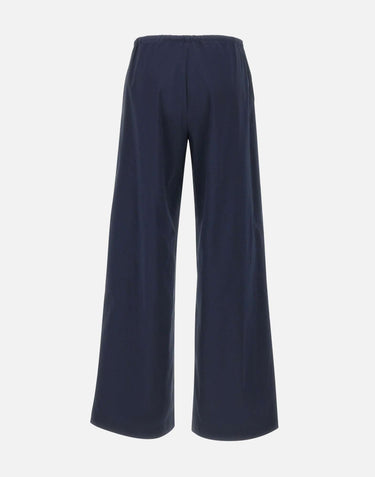 HERNO Pantaloni ampi in misto cotone BLUE Donna 