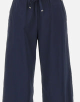HERNO Pantaloni ampi in misto cotone BLUE Donna 