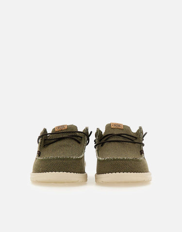 HEY DUDE Mocassini "Wally braided" GREEN Uomo 