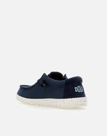 HEY DUDE Mocassini "Wally sport mesh" BLUE Uomo 