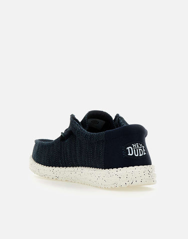 HEY DUDE Mocassini  "Wally stretch Sox" BLUE Uomo 
