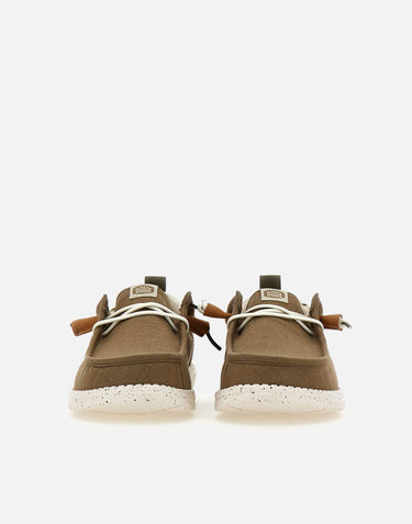 HEY DUDE Mocassini "Wally Craft Linen" BROWN Uomo 