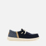 HEY DUDE Mocassini "Wally Funk Summer Stitch" BLUE Uomo 