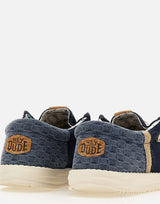 HEY DUDE Mocassini "Wally Funk Summer Stitch" BLUE Uomo 