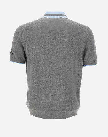 ICEBERG Polo in cotone GREY Uomo 