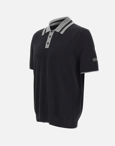 ICEBERG Polo in cotone BLACK Uomo 