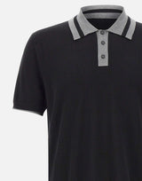 ICEBERG Polo in cotone BLACK Uomo 