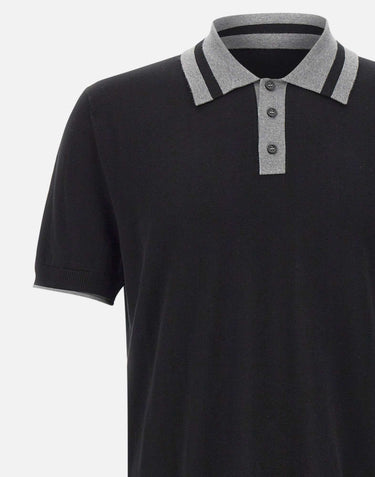 ICEBERG Polo in cotone BLACK Uomo 