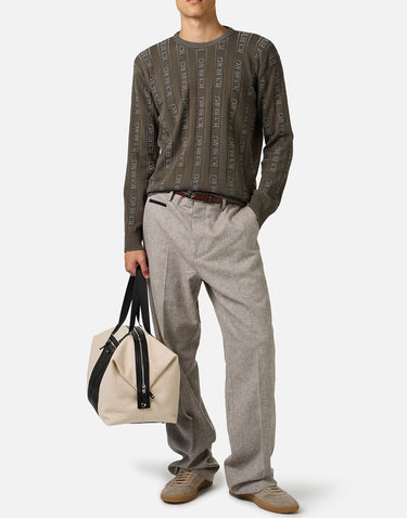ICEBERG Maglia con logo Iceberg all over GREY Uomo 