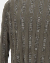 ICEBERG Maglia con logo Iceberg all over GREY Uomo 