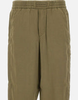 ICEBERG Pantaloni new fit in tessuto tecnico GREEN Uomo 