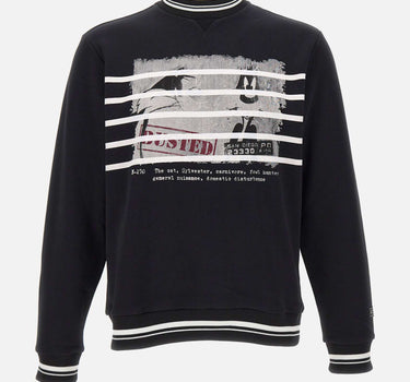 ICEBERG Felpa con stampa Looney Tunes BLACK Uomo 