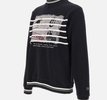 ICEBERG Felpa con stampa Looney Tunes BLACK Uomo 