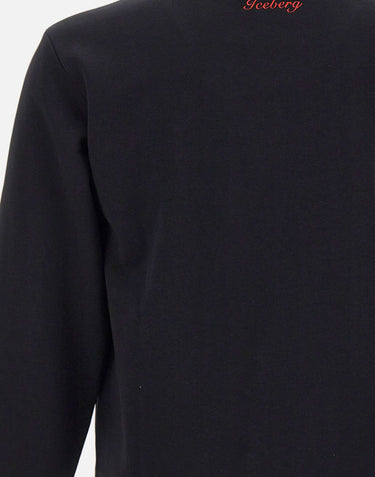 ICEBERG Felpa con stampa Looney Tunes BLACK Uomo 