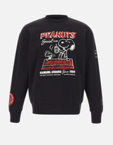ICEBERG Felpa girocollo con disegno Peanuts BLACK Uomo 