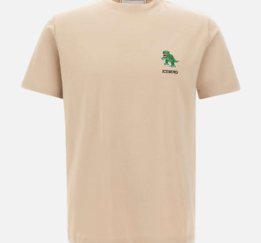 ICEBERG T-shirt in jersey BEIGE Uomo 
