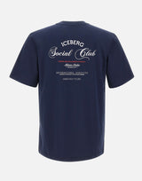 ICEBERG T-shirt con stampa Social Club BLUE Uomo 