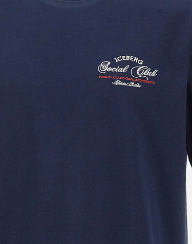 ICEBERG T-shirt con stampa Social Club BLUE Uomo 