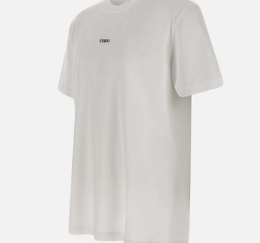 ICEBERG T-shirt con logo ricamato e stampa sul retro WHITE Uomo 