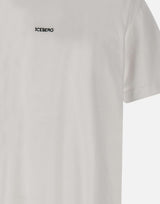 ICEBERG T-shirt con logo ricamato e stampa sul retro WHITE Uomo 