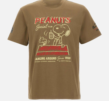 ICEBERG T-shirt con disegno Peanuts GREEN Uomo 