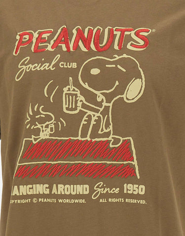ICEBERG T-shirt con disegno Peanuts GREEN Uomo 