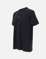 ICEBERG T-shirt con logo ricamato e stampa sul retro BLACK Uomo 