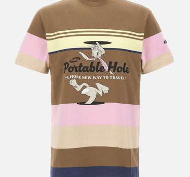 ICEBERG T-shirt in cotone con stampa "Portable Hole" MULTICOLOR Uomo 