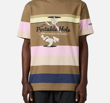ICEBERG T-shirt in cotone con stampa "Portable Hole" MULTICOLOR Uomo 