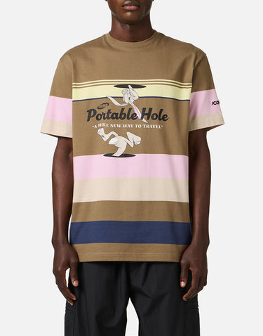 ICEBERG T-shirt in cotone con stampa "Portable Hole" MULTICOLOR Uomo 