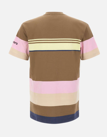 ICEBERG T-shirt in cotone con stampa "Portable Hole" MULTICOLOR Uomo 