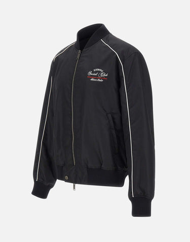 ICEBERG Giubbotto in nylon riciclato comfort fit BLACK Uomo 