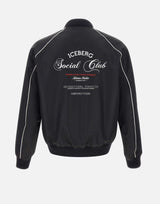 ICEBERG Giubbotto in nylon riciclato comfort fit BLACK Uomo 